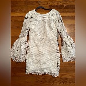 Long sleeve white dress